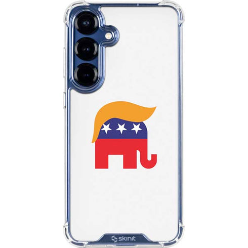 Republican Trump Hair Galaxy S25 Clear Case